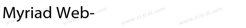 Myriad Web字体转换